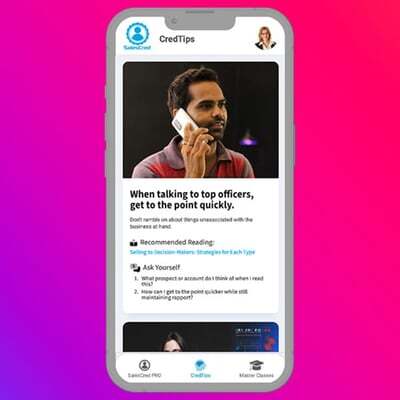 SalesCred, sales tips, sales credibility, credibility, sales skills, app, iOS, android, sales, b2b SalesCred, sales tips, sales credibility, credibility, sales skills, app, iOS, android, sales, b2b