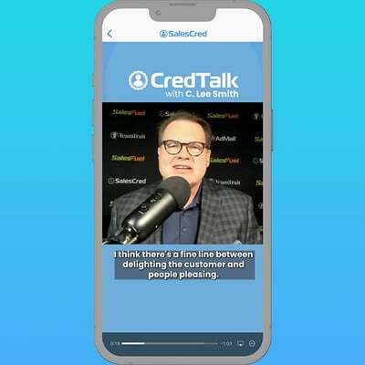 SalesCred, CredTalk, C. Lee Smith, sales consultant, sales tips, credibility, sales credibility, microcast, interviews, video SalesCred, CredTalk, C. Lee Smith, sales consultant, sales tips, credibility, sales credibility, microcast, interviews, video