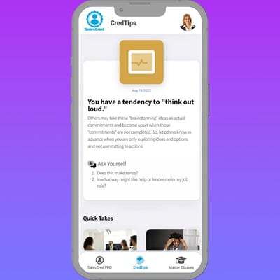 SalesCred, app, sales credibility, credibility, soft skills, influence, social intelligence, self awareness, b2b SalesCred, app, sales credibility, credibility, soft skills, influence, social intelligence, self awareness, b2b