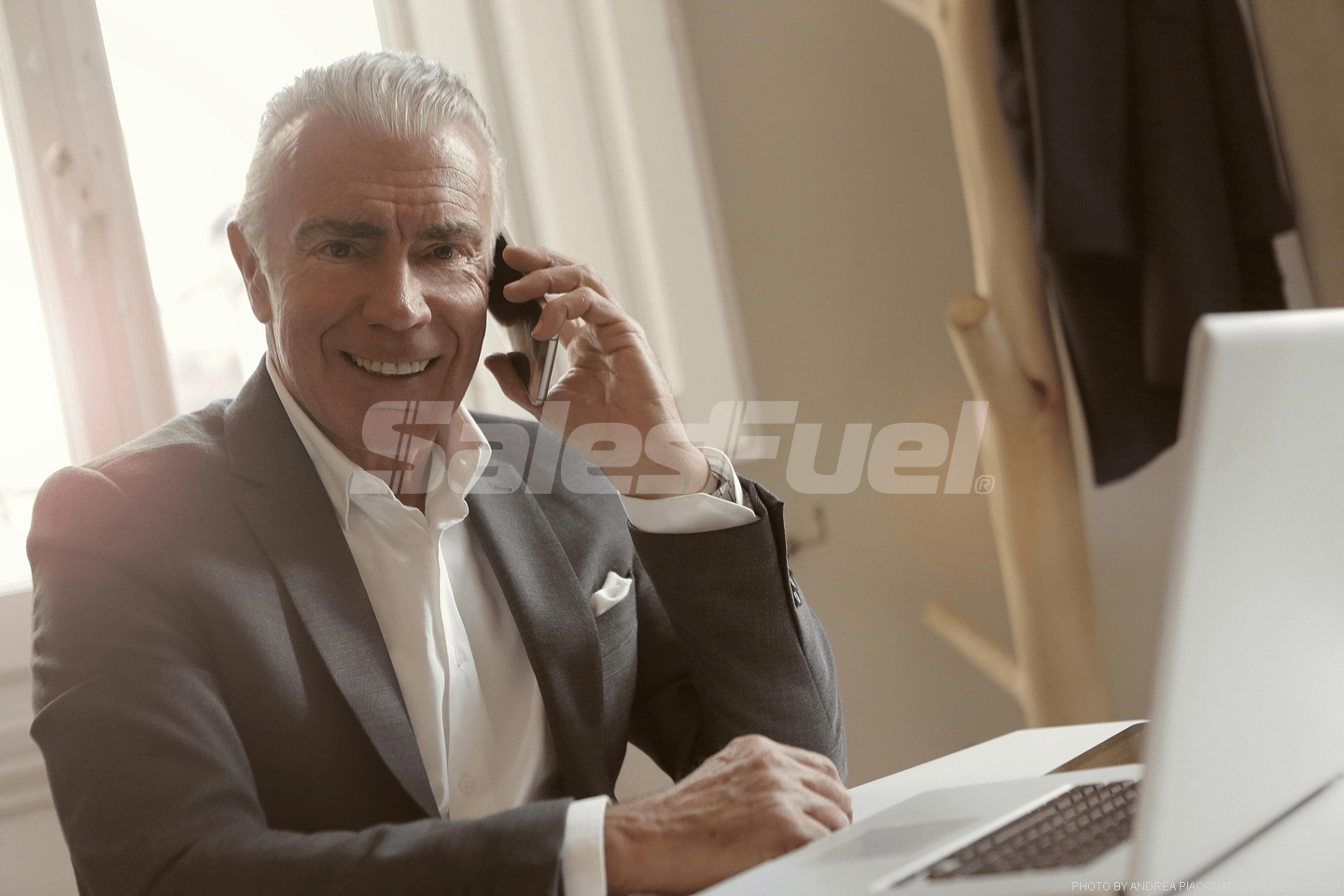 man talking on the phone