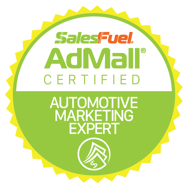 AdMall Certified Automotive Marketing Expert - SalesFuel Digital Badge
