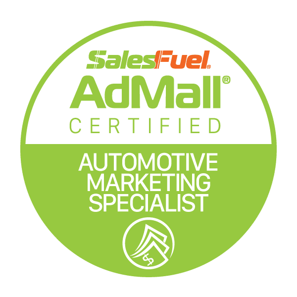 AdMall Certified Automotive Marketing Specialist - SalesFuel Digital Badge