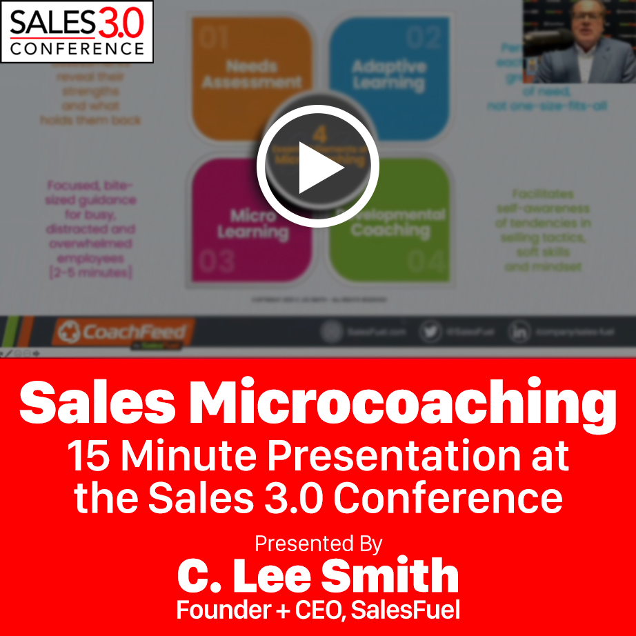 Featured image for “15 Minute Overview of Sales Microcoaching from the Sales 3.0 Conference”