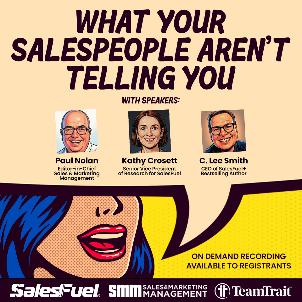 What Your Salespeople Aren't Telling You Webinar Free Webinar(00)